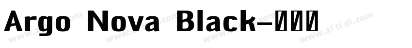 Argo Nova Black字体转换